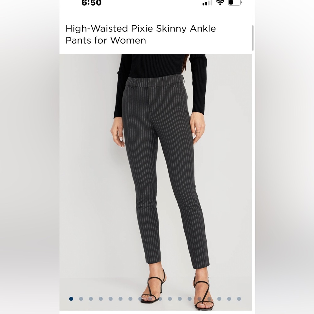 Old navy high waisted pixie ankle pants